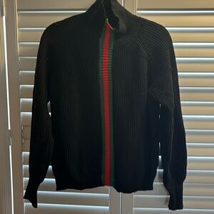 StyleMe sweater, size M, black with stripes, brand new, rarely worn